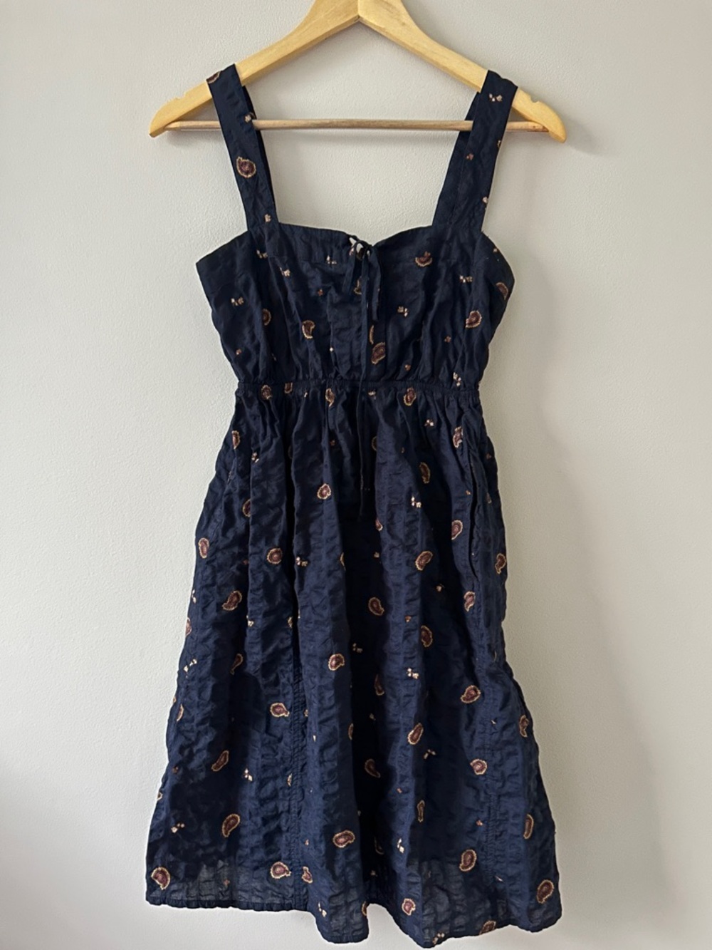 Kimchi Navy Blue Summer Dress - Size Small